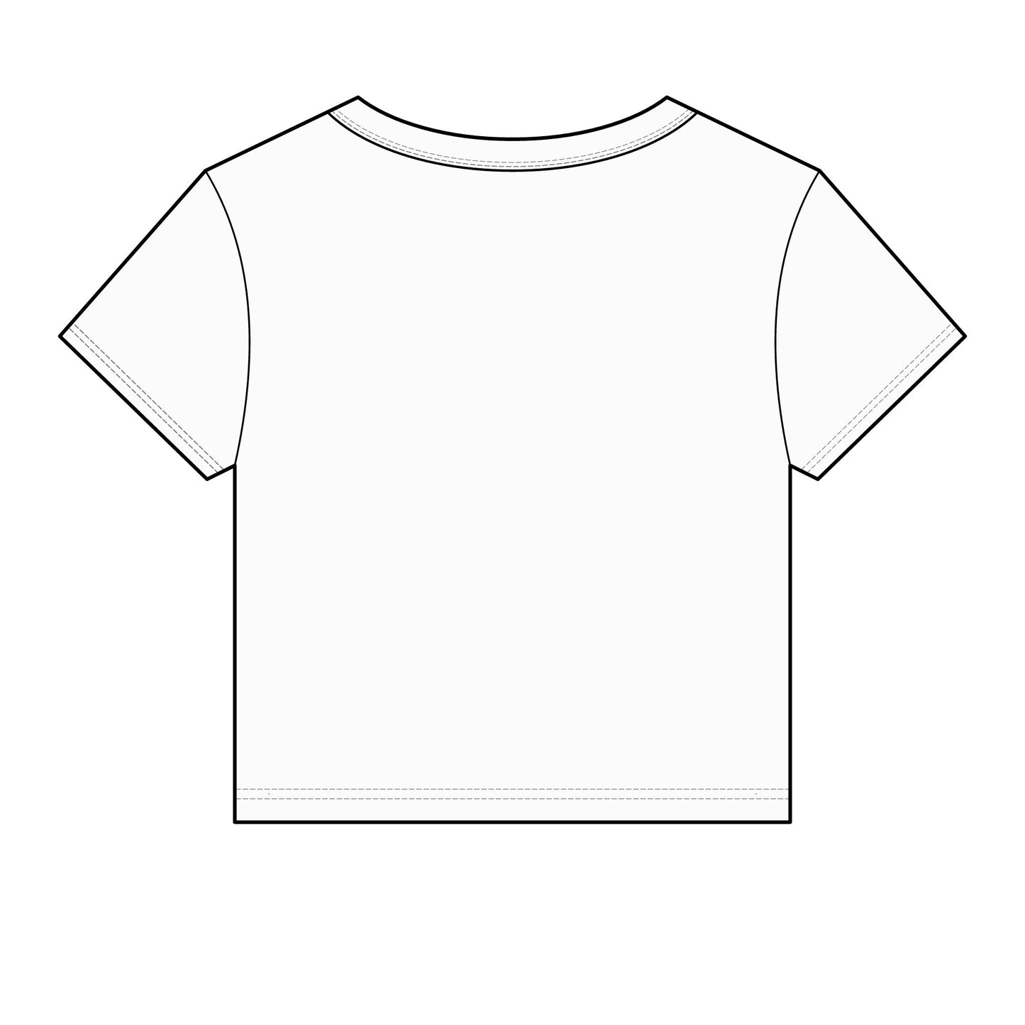 Chicana Script Micro Rib Baby Tee — Cropped Gothic Graphic Top