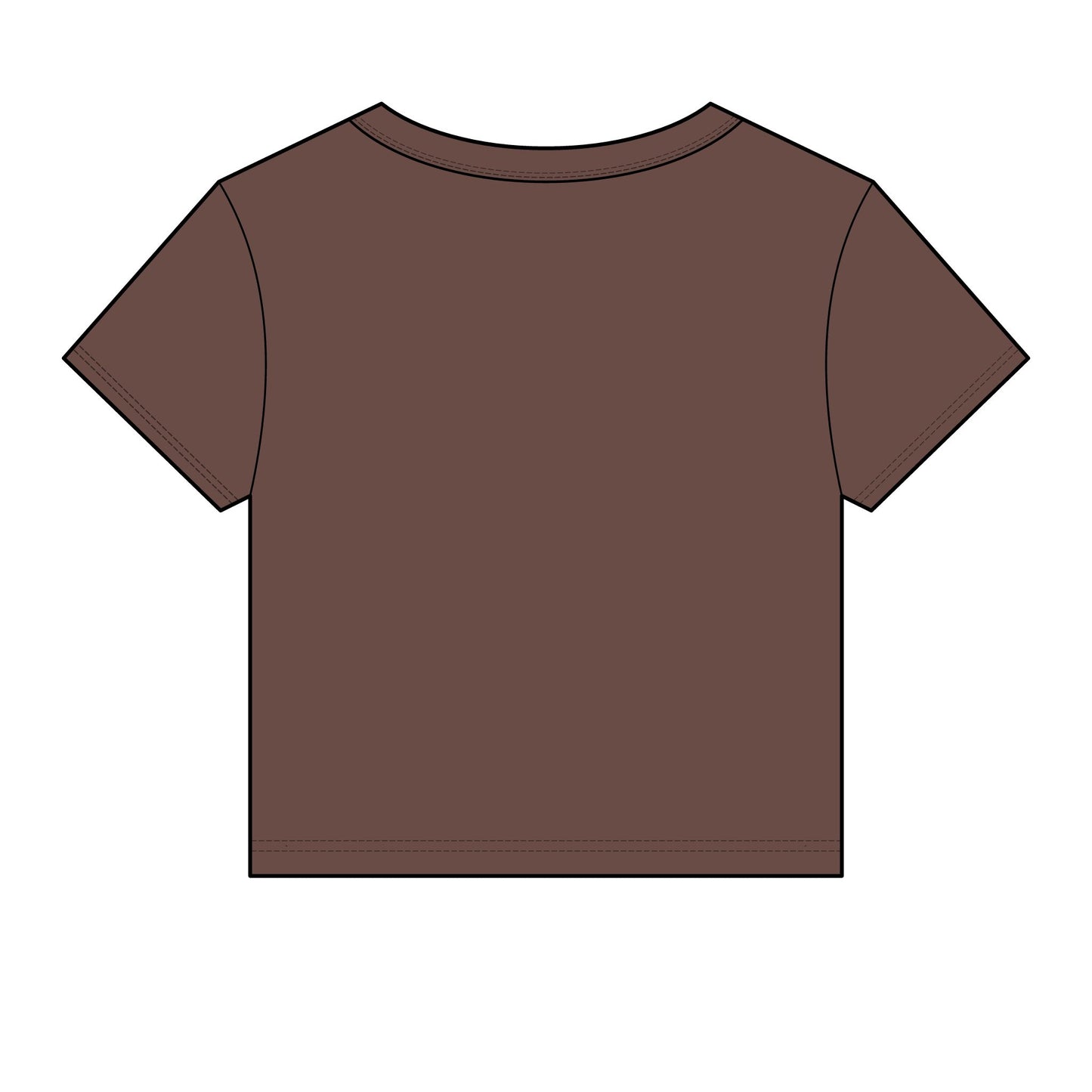 Chicana Script Micro Rib Baby Tee — Cropped Gothic Graphic Top