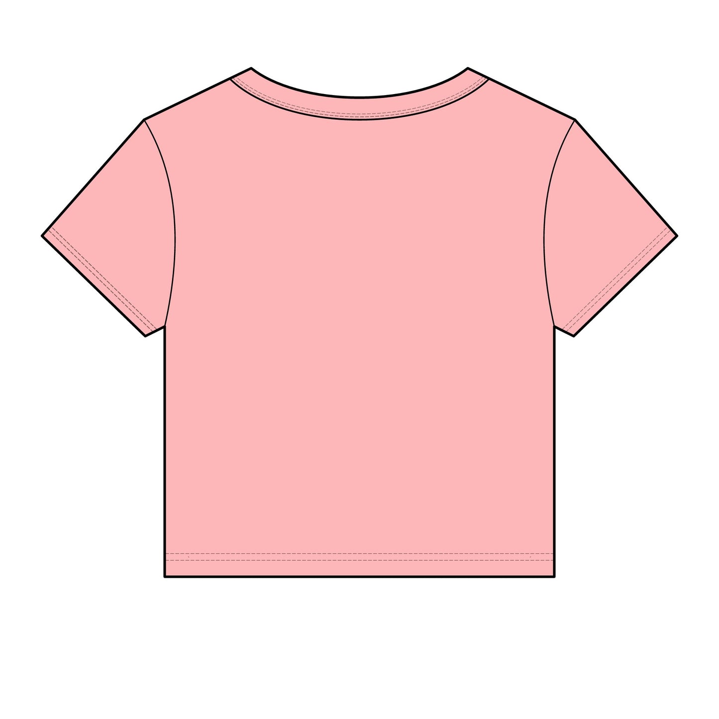 Chicana Script Micro Rib Baby Tee — Cropped Gothic Graphic Top