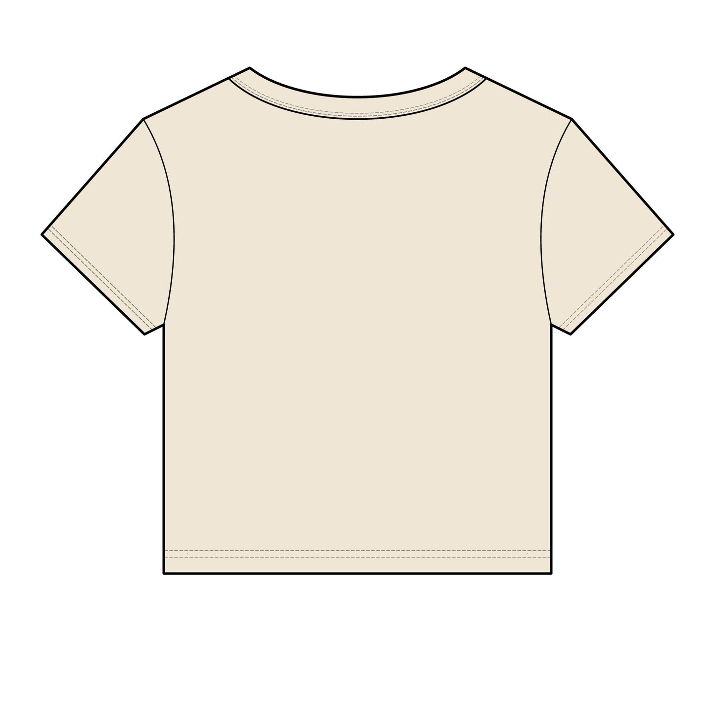 Chicana Script Micro Rib Baby Tee — Cropped Gothic Graphic Top