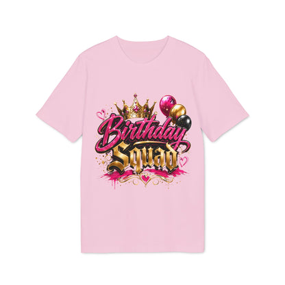 Birthday Squad T-Shirt — Glam Crown & Balloons Party Tee