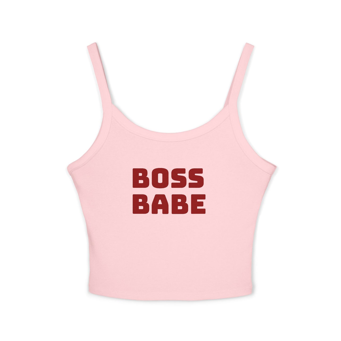 Boss Babe Spaghetti Tank Top — Women’s Empowerment Crop