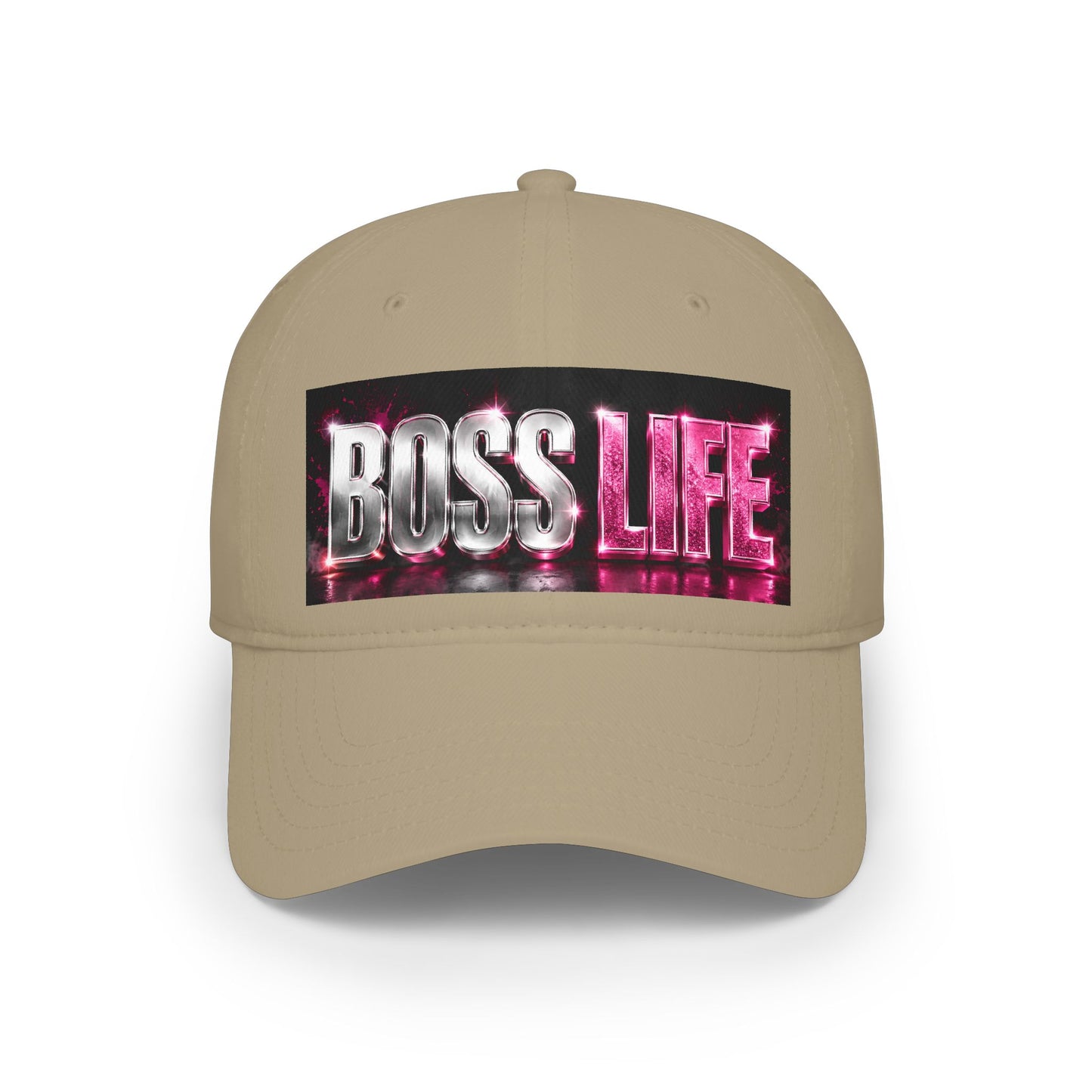 Boss Life Baseball Cap — Bold Metallic Pink Trucker Hat for Women & Men