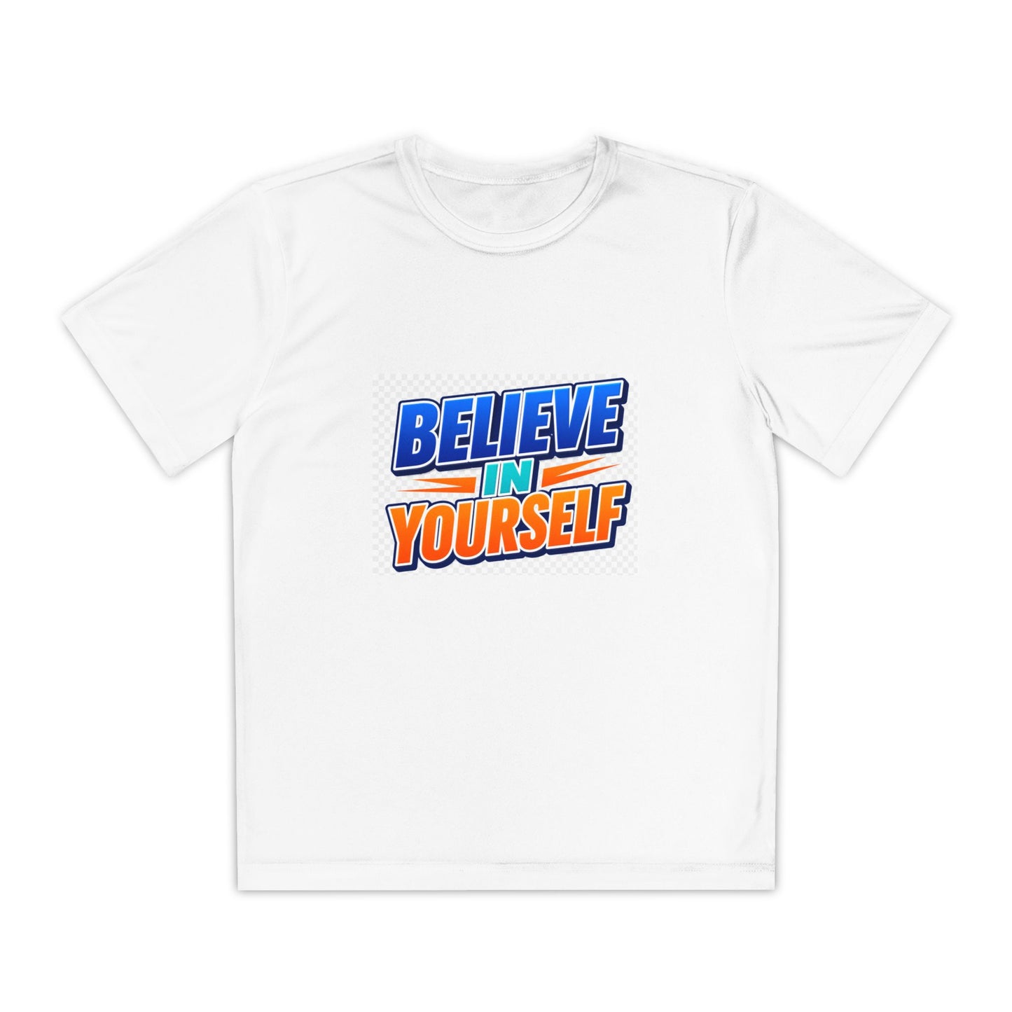 Believe In Yourself Youth Tee — Motivational Kids Graphic T-Shirt