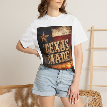 Texas Made T-Shirt – Vintage Rustic Lone Star Tee