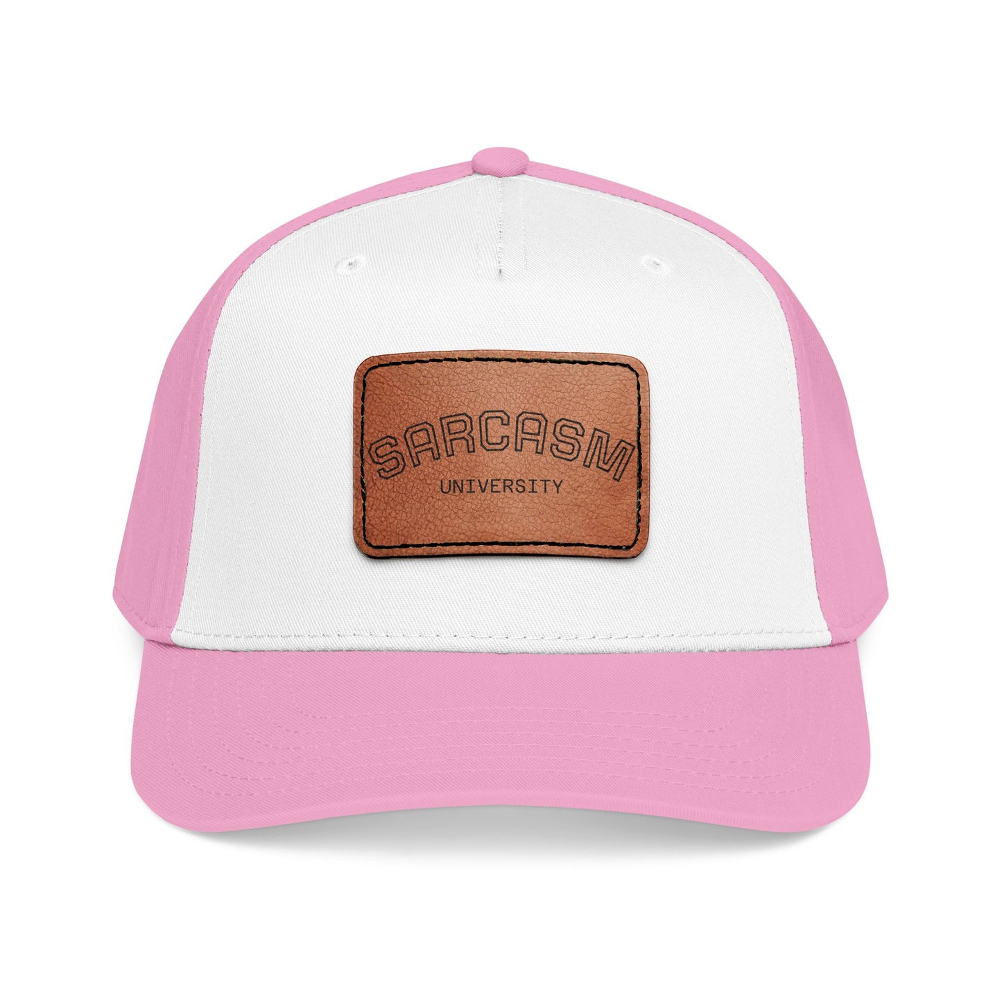 Sarcasm University Leather Patch Baseball Cap
