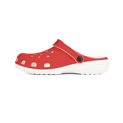 Red EVA Foam Clogs — Lightweight Waterproof Garden & Beach Shoes