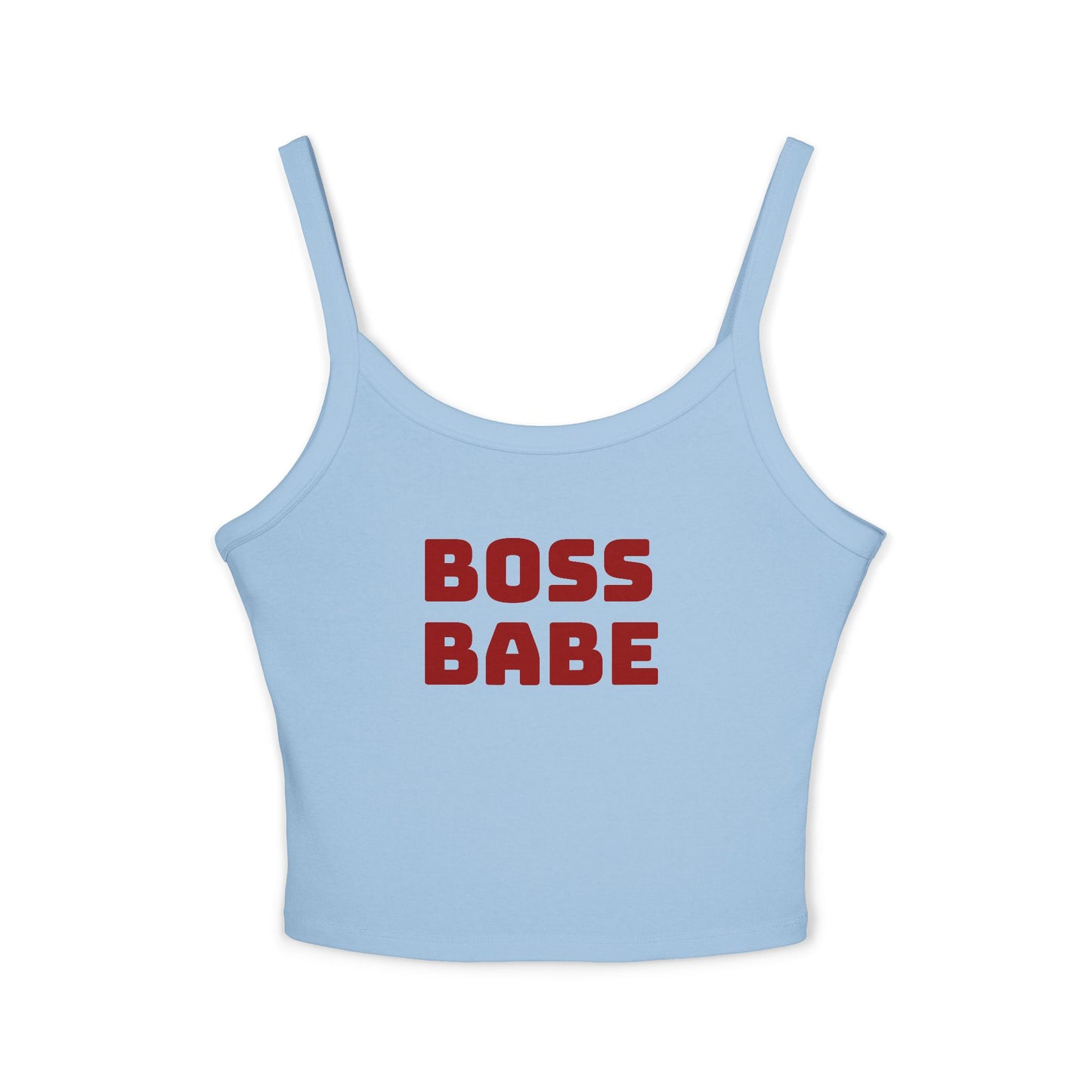Boss Babe Spaghetti Tank Top — Women’s Empowerment Crop