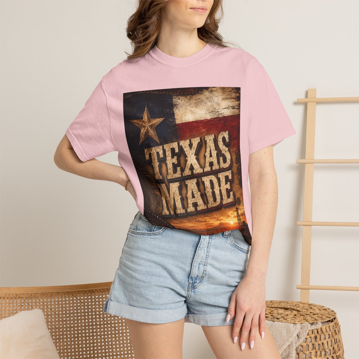 Texas Made T-Shirt – Vintage Rustic Lone Star Tee