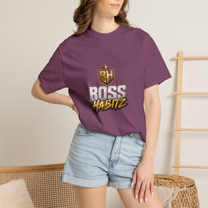 Boss Habitz Graphic T-Shirt — Gold Crest Streetwear Tee