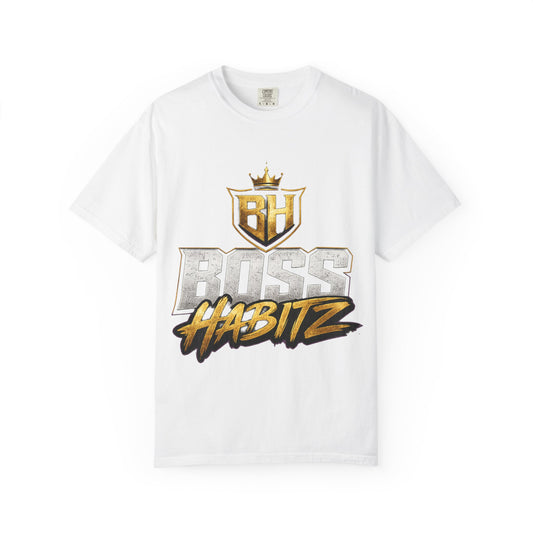 Boss Habitz Graphic T-Shirt — Gold Crown Logo Tee