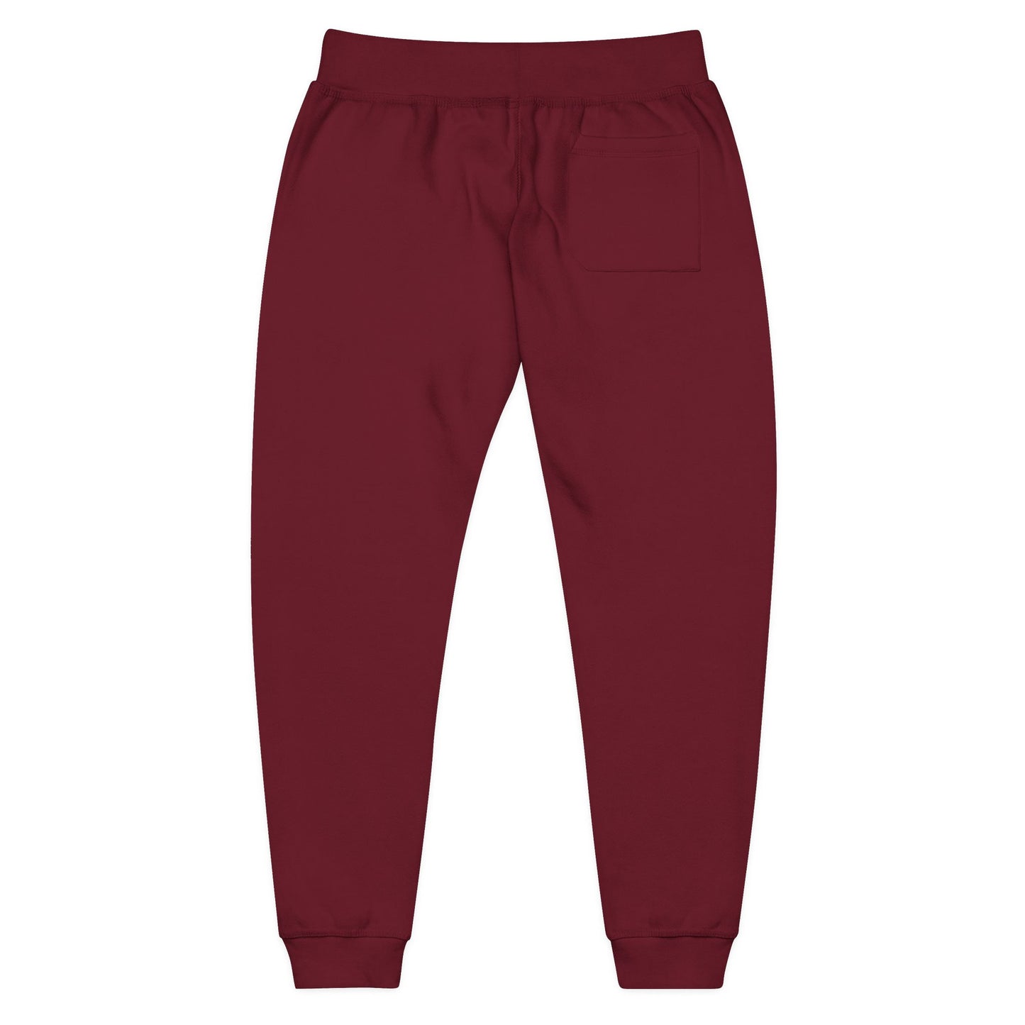 Embroidered White Fleece Sweatpants — Cozy 'Good Vibes' Accent