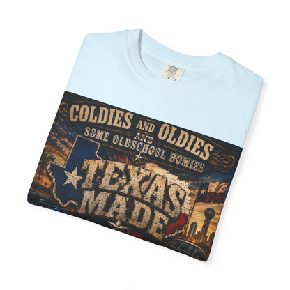 Texas Made Vintage Car T-Shirt — "Hello Motha Fuckaaaa" Back Print