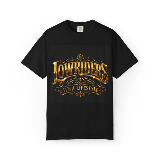 Lowriders T-Shirt – "Lowriders It's a Lifestyle" Gold Vintage Car Culture Tee