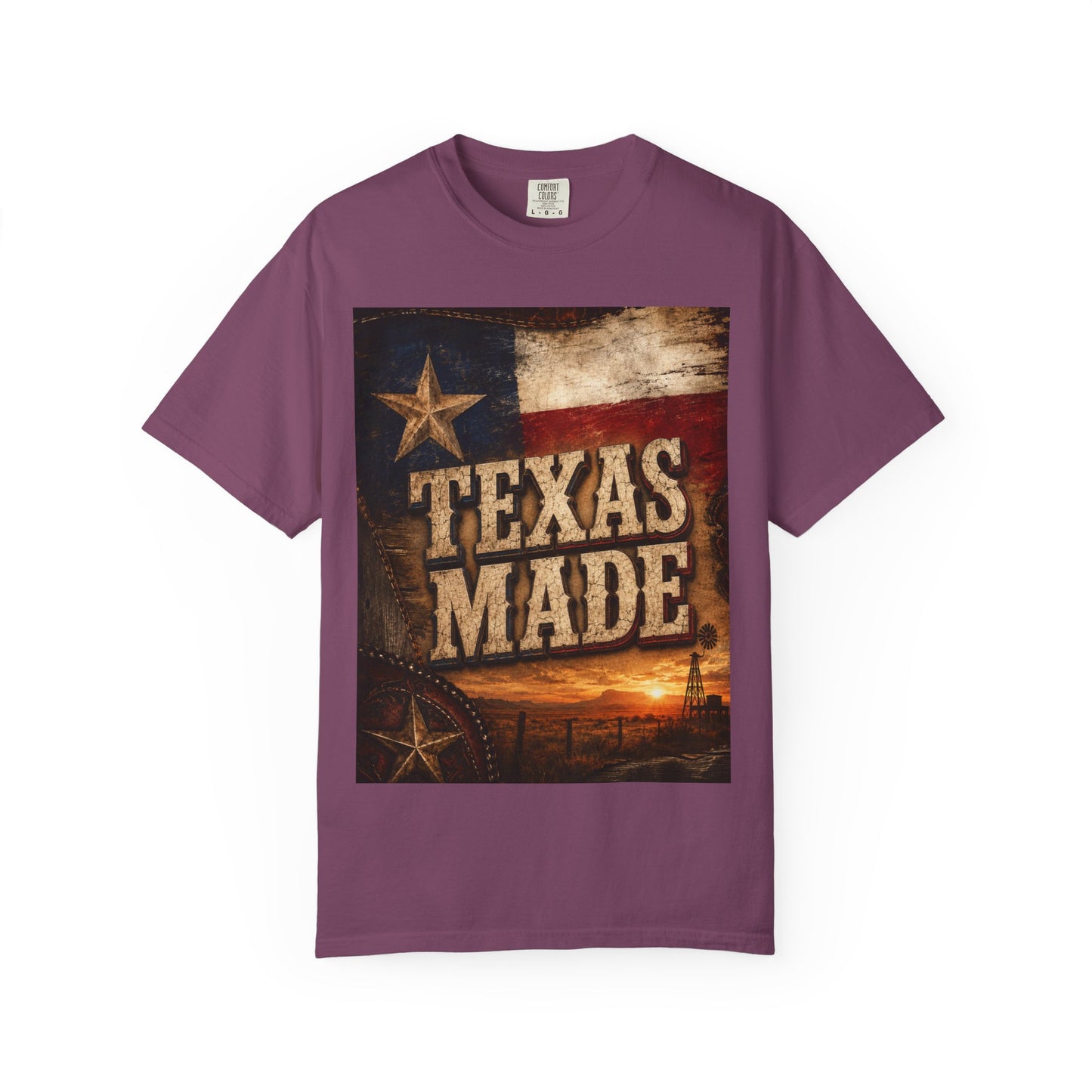 Texas Made T-Shirt – Vintage Rustic Lone Star Tee