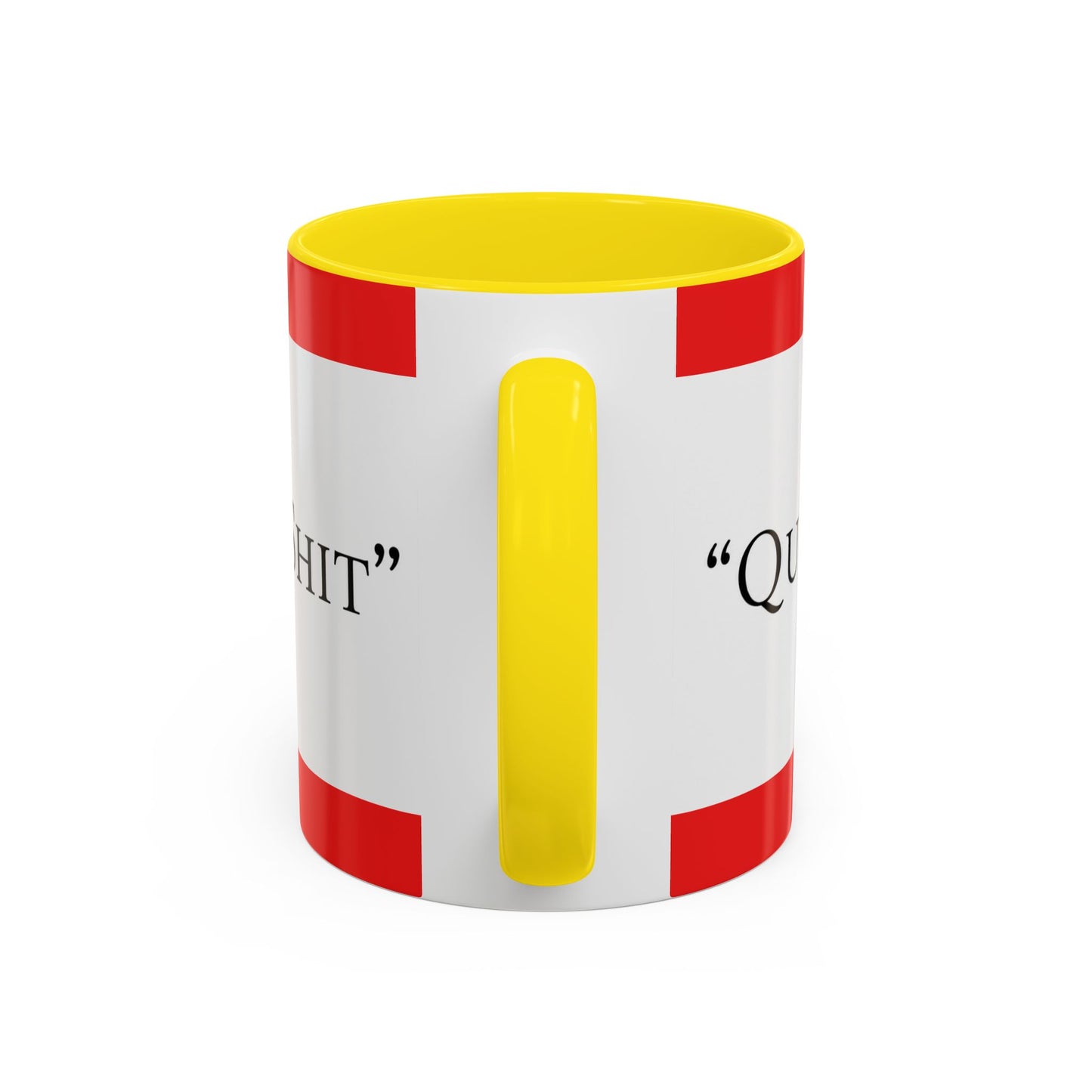 Accent Coffee Mug — "Acting Like a Shit" Funny Sarcastic Red Accent Mug