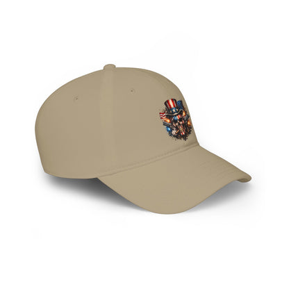 Patriotic Skull Baseball Cap — American Flag Uncle Sam Hat