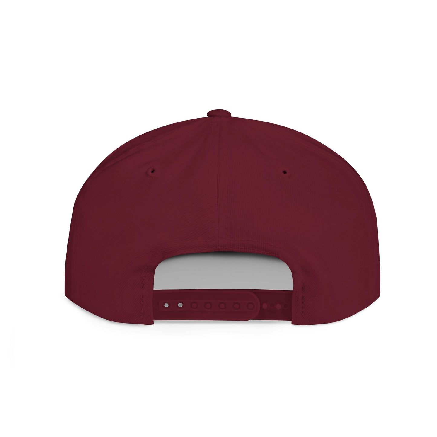 Snapback Hat — Gold Crown Shield Logo Flat Bill Cap