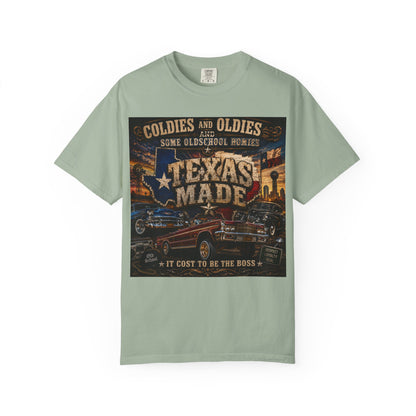 Texas Made Vintage Car T-Shirt — "Hello Motha Fuckaaaa" Back Print