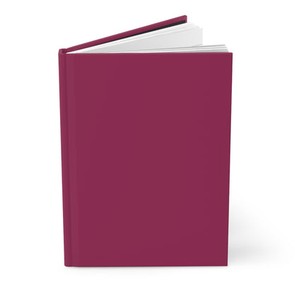 Hardcover Journal — "Dear Diary" Matte Burgundy Notebook for Personal Writing & Journaling