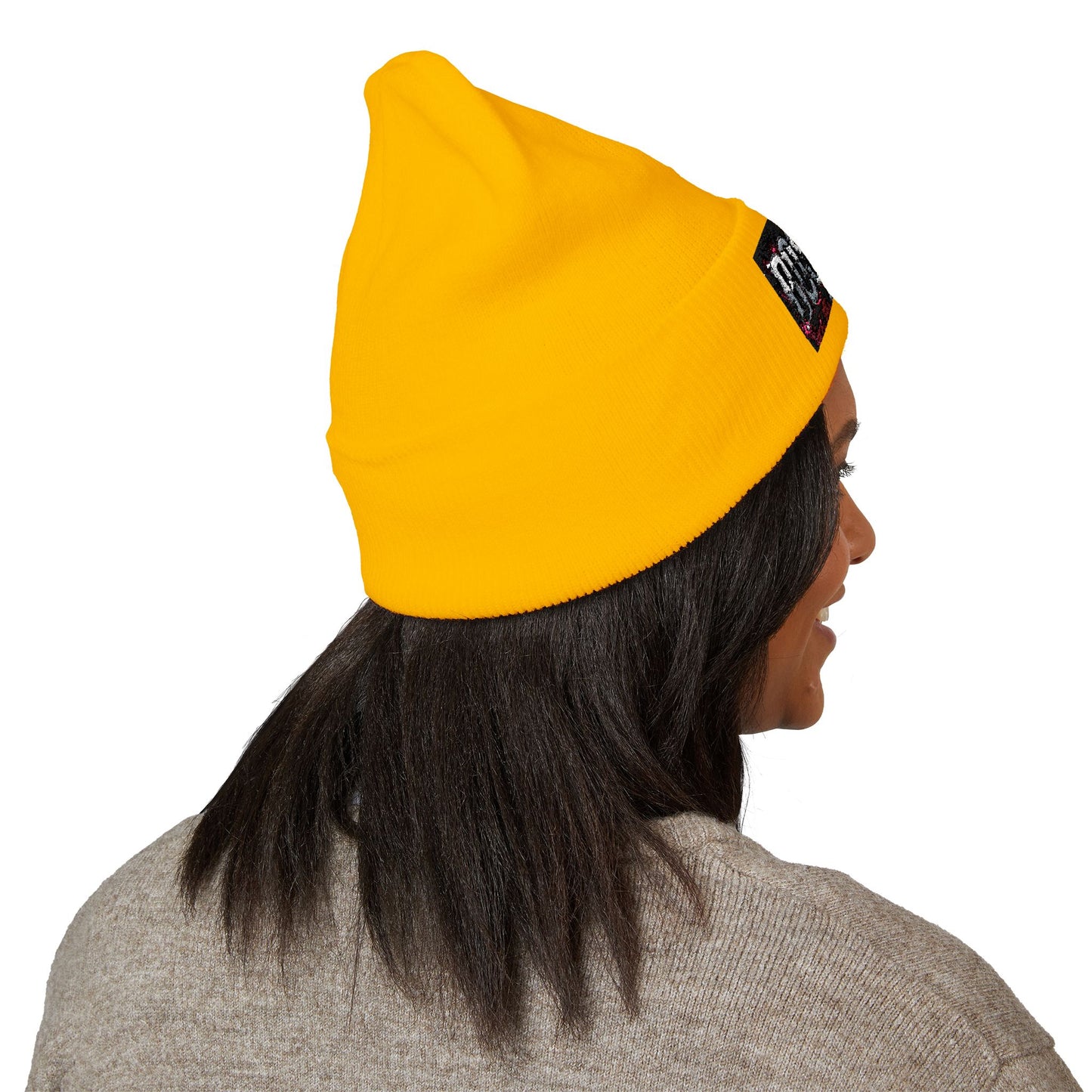 Boss Life Embroidered Cuffed Beanie — Streetwear Knit Hat for Confident Style