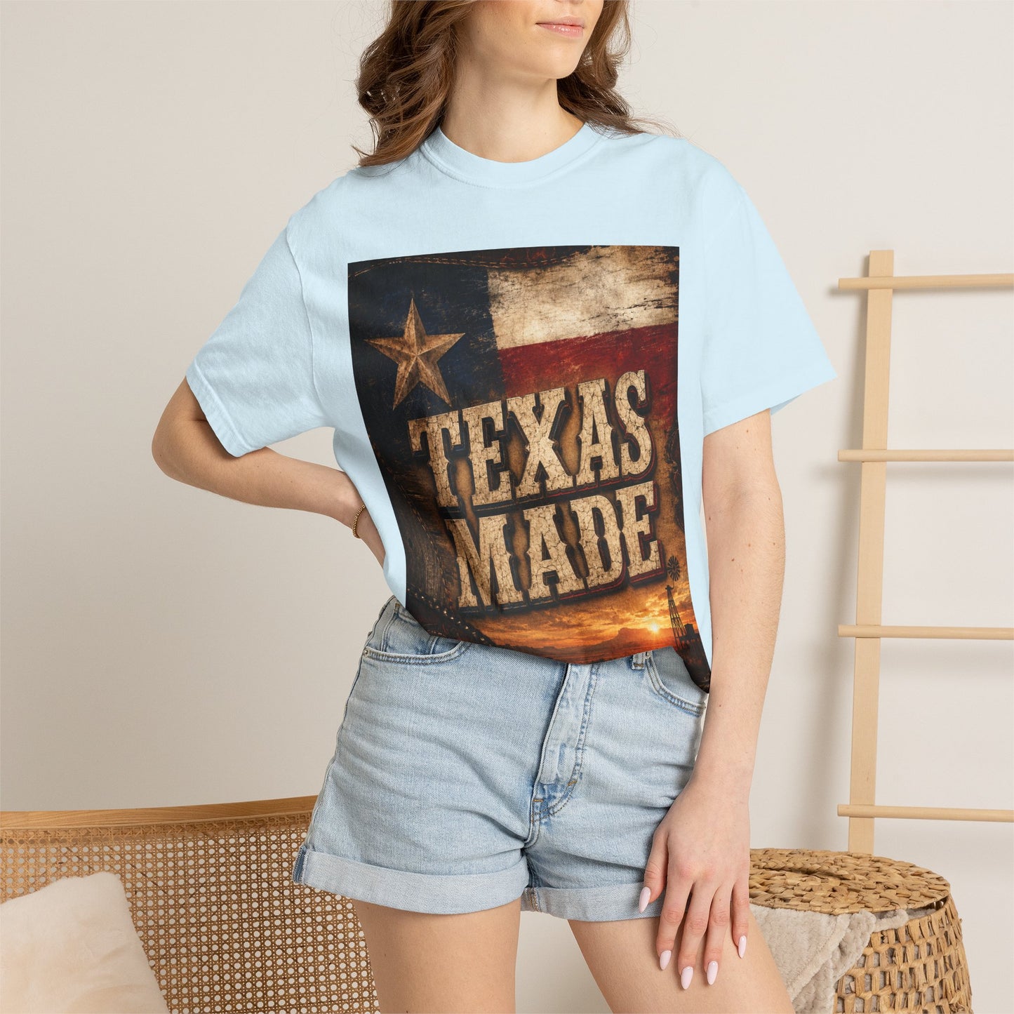 Texas Made T-Shirt – Vintage Rustic Lone Star Tee