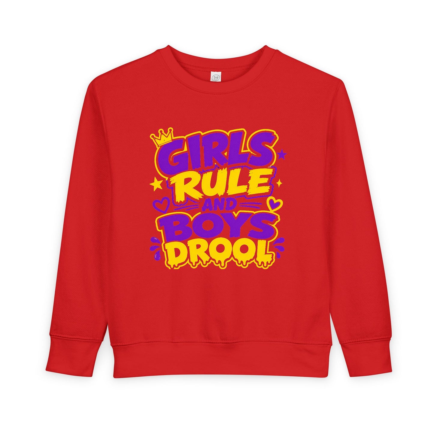 Girls Rule and Boys Drool Toddler Sweatshirt