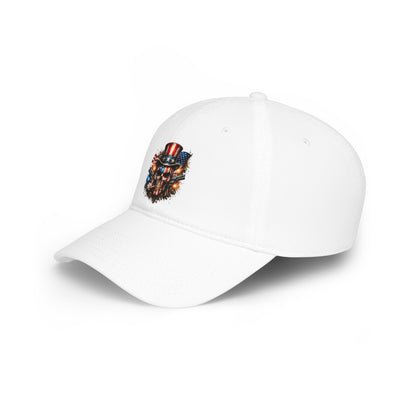 Patriotic Skull Baseball Cap — American Flag Uncle Sam Hat