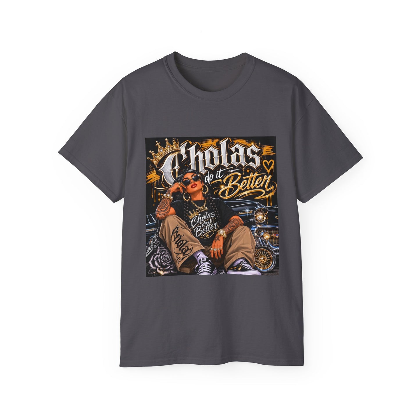Cholas Do It Better T‑Shirt — Vintage Chola Street Art Tee