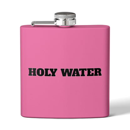 Holy Water Stainless Steel Flask — 6oz Funny Religious Gift