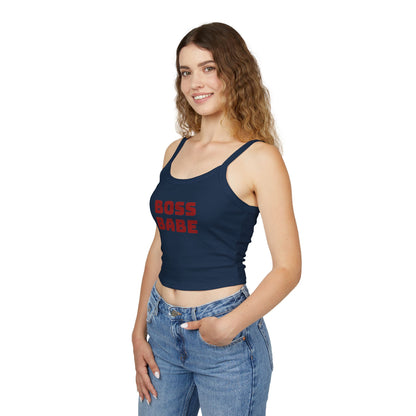 Boss Babe Spaghetti Tank Top — Women’s Empowerment Crop