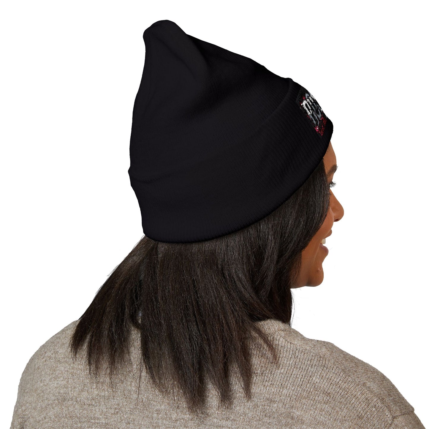 Boss Life Embroidered Cuffed Beanie — Streetwear Knit Hat for Confident Style