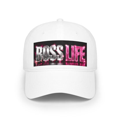 Boss Life Baseball Cap — Bold Metallic Pink Trucker Hat for Women & Men