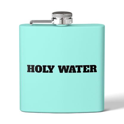 Holy Water Stainless Steel Flask — 6oz Funny Religious Gift