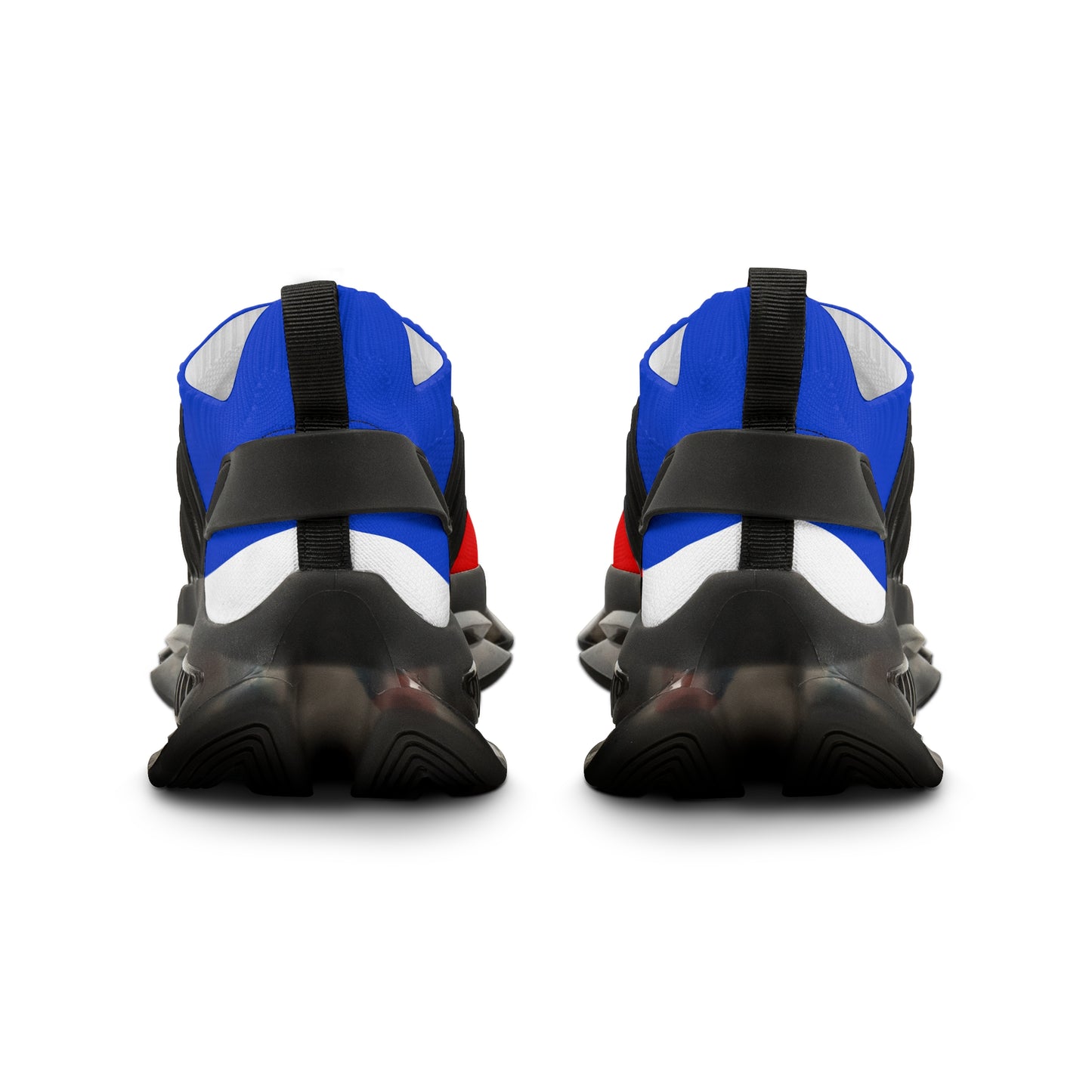 Men's Red White Blue Mesh Sneakers — Lightweight Athletic Running Shoes