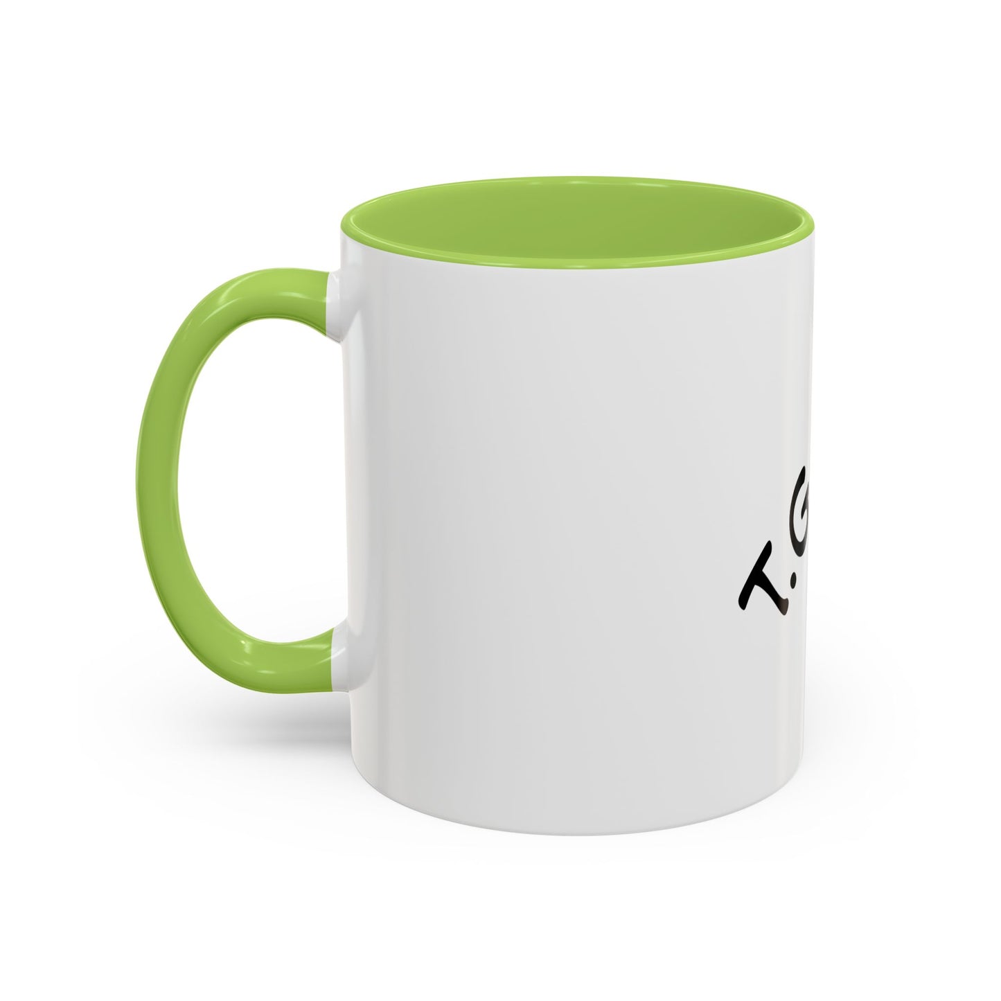 T.G.I. Friyay Accent Coffee Mug - 11/15oz Ceramic Mug for Office, Weekend Vibes & Gift