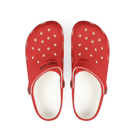 Red EVA Foam Clogs — Lightweight Waterproof Garden & Beach Shoes