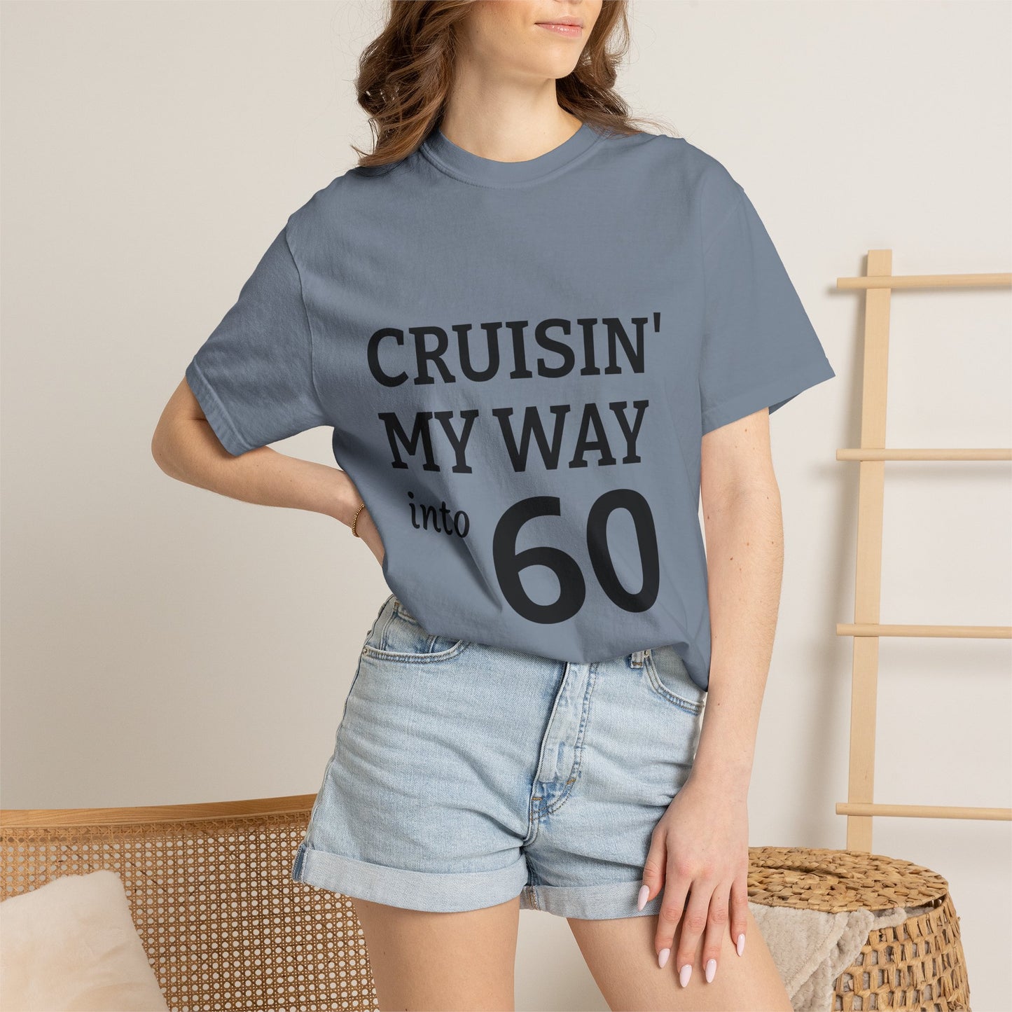 Cruisin' My Way into 60 Tee — Funny 60th Birthday T-Shirt