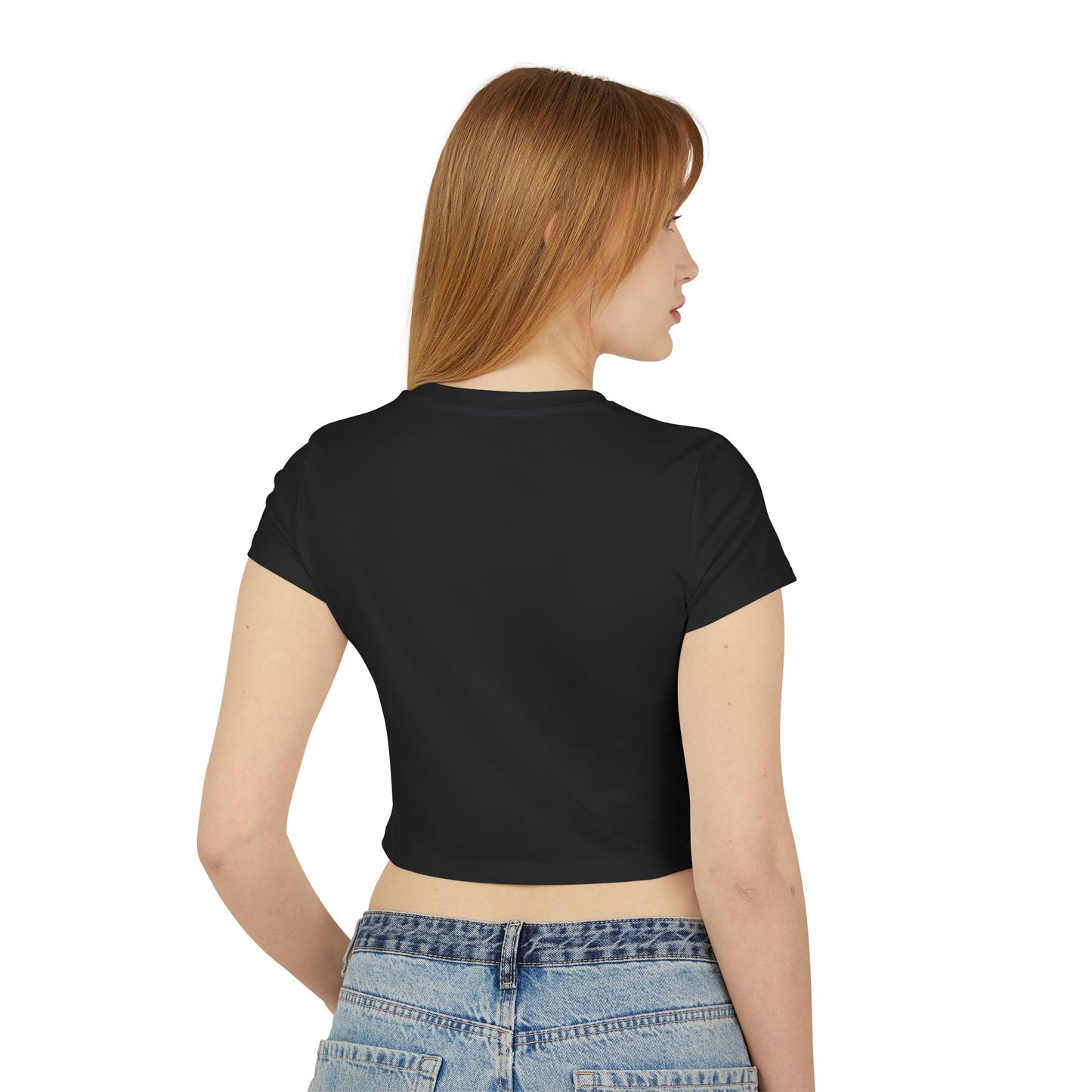 Boss Habitz Graphic Baby Tee — Women's Cropped Casual Top