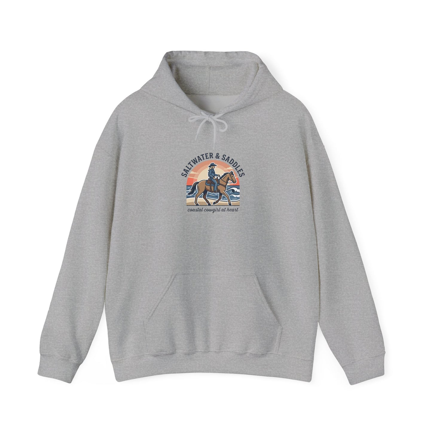 Ranch Rider Illustration Hoodie | western cowgirl, vintage prairie