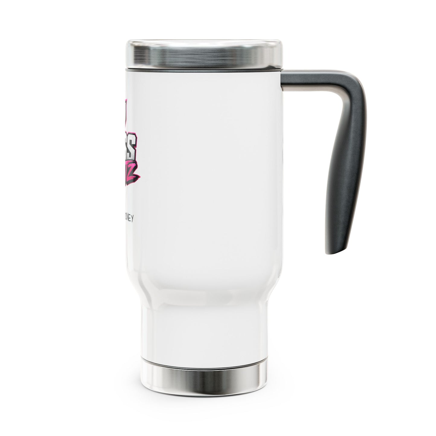 Boss Habitz 'Gettin Money' 14oz Stainless Travel Mug with Handle