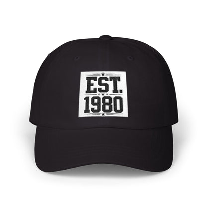 Dad Cap — "EST. 1980" Vintage Patch Baseball Hat