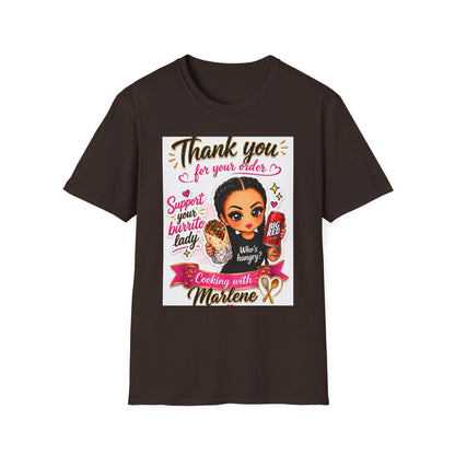 Thank You For Your Order T-Shirt — Support Your Favorite Boss Babe (Cooking with Marlene)