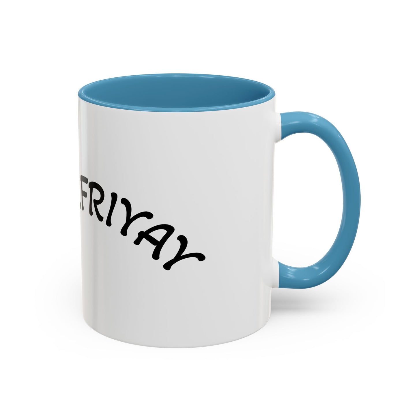 T.G.I. Friyay Accent Coffee Mug - 11/15oz Ceramic Mug for Office, Weekend Vibes & Gift