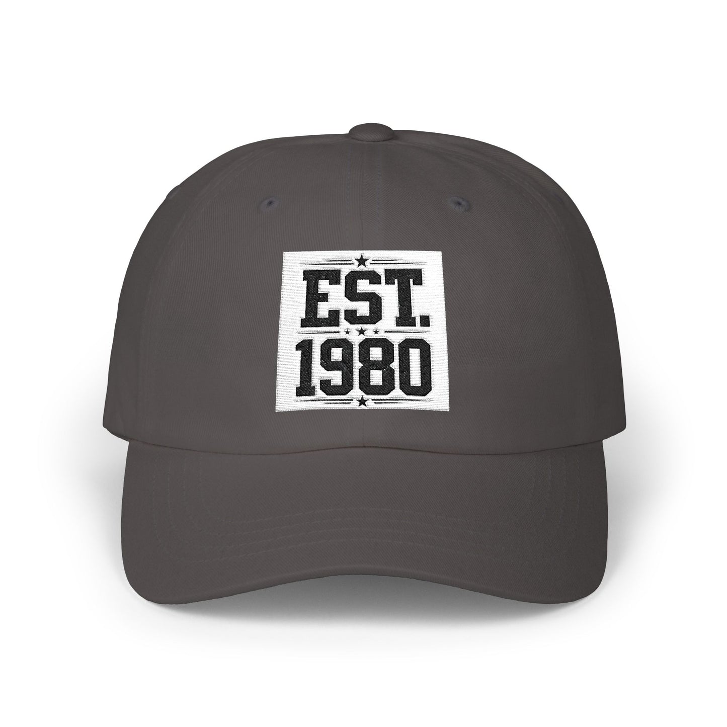 Dad Cap — "EST. 1980" Vintage Patch Baseball Hat