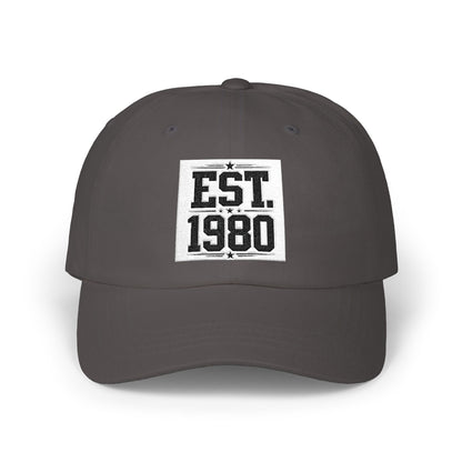 Dad Cap — "EST. 1980" Vintage Patch Baseball Hat