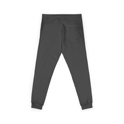 Embroidered White Fleece Sweatpants — Cozy 'Good Vibes' Accent