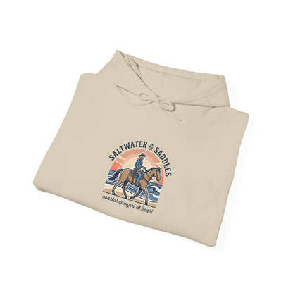Ranch Rider Illustration Hoodie | western cowgirl, vintage prairie