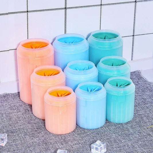 Pet Paw Cleaner Material Pet Foot Wash Cup Cat and Dog Foot Cleaner Portable