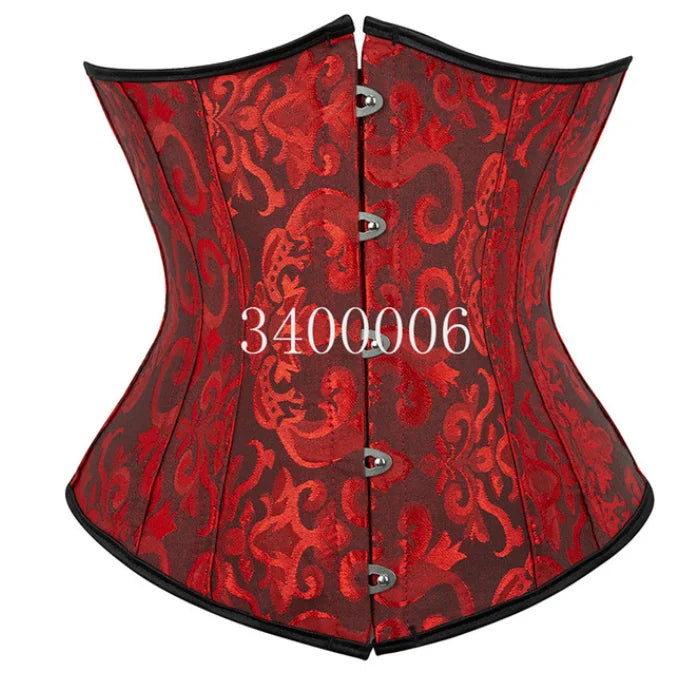 Caudutas Women  Corset Sexy Lingerie Mini Corset Cupless  Costume Plus Size Red